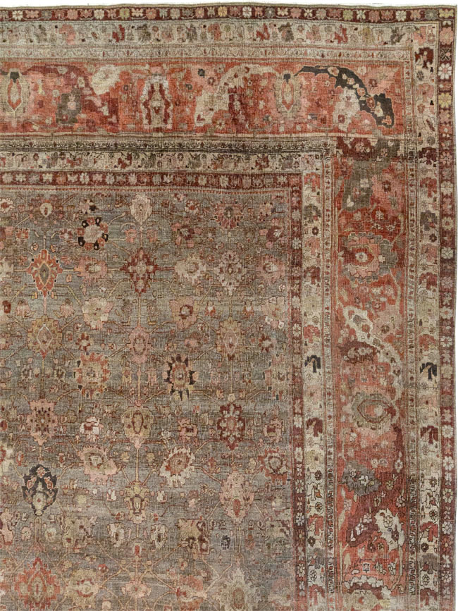 Antique Persian Bidjar Oversize Carpet, No.23237 - Galerie Shabab