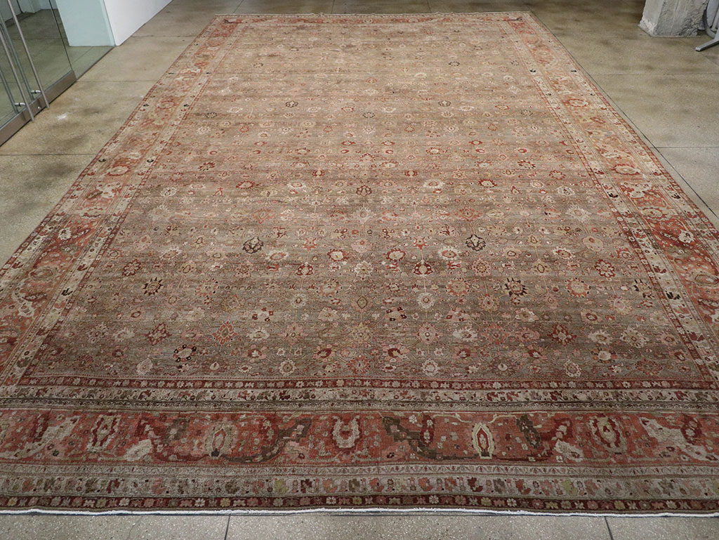 Antique Persian Bidjar Oversize Carpet, No.23237 - Galerie Shabab