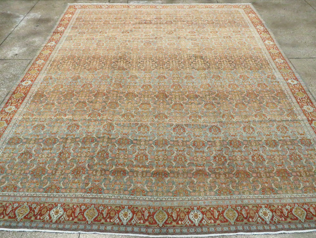Antique Persian Senneh Carpet, No.23239 - Galerie Shabab