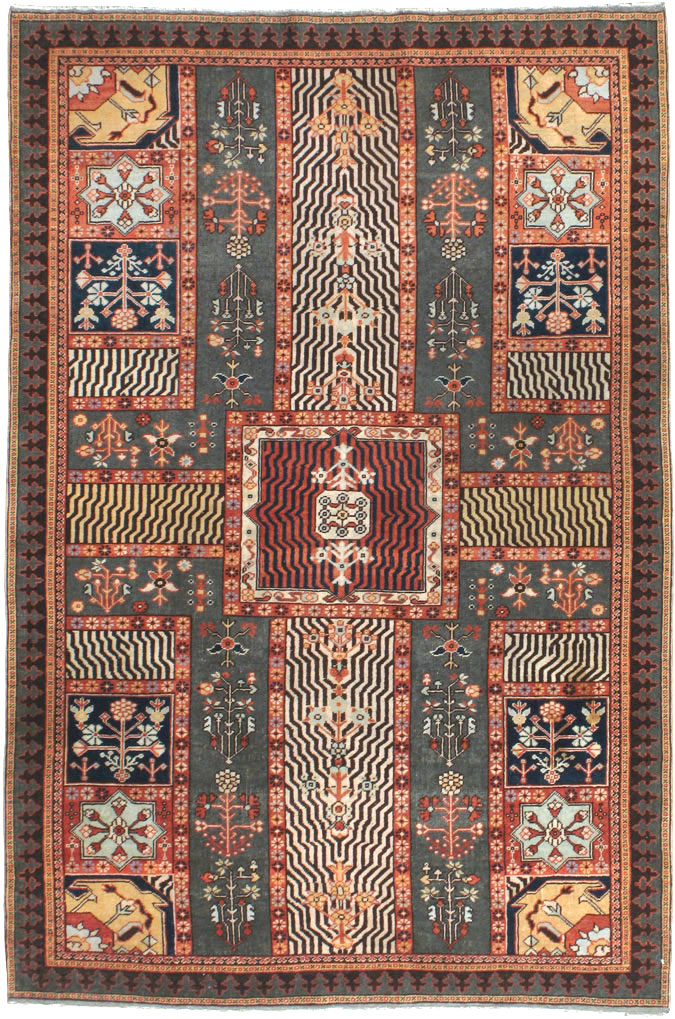 Antique Indian Lahore Rug, No.23244 - Galerie Shabab