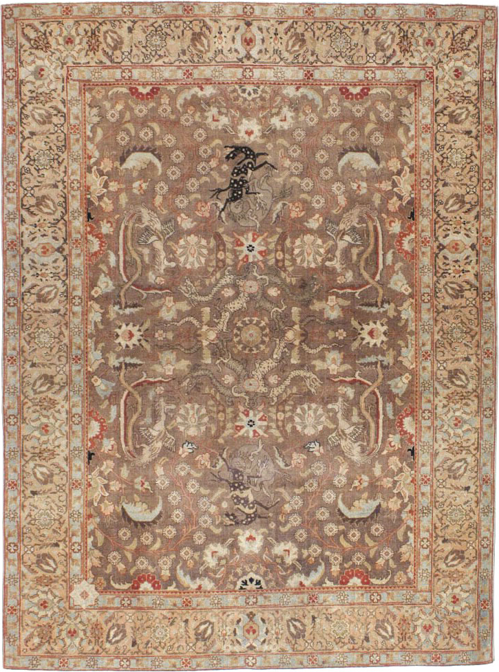 Vintage Persian Tabriz Rug, No.23250 - Galerie Shabab