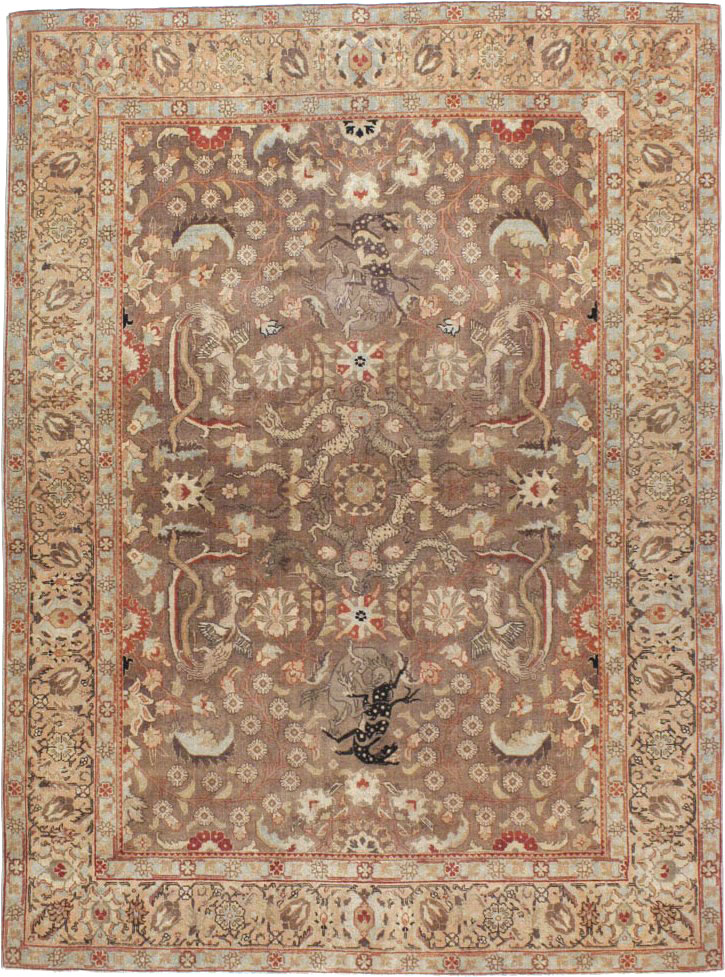 Vintage Persian Tabriz Rug, No.23250 - Galerie Shabab