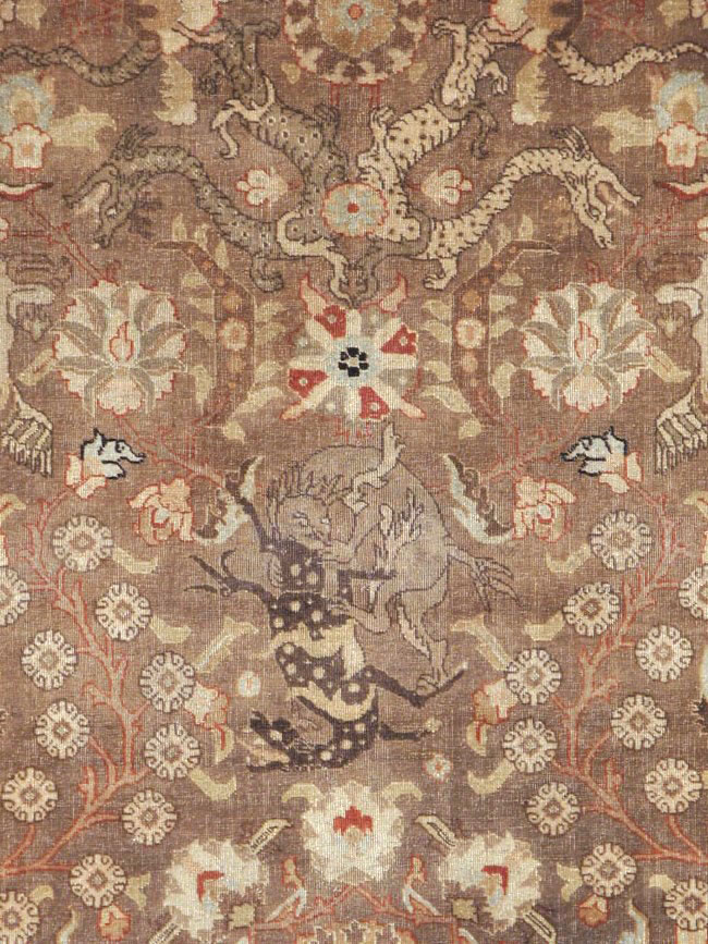 Vintage Persian Tabriz Rug, No.23250 - Galerie Shabab