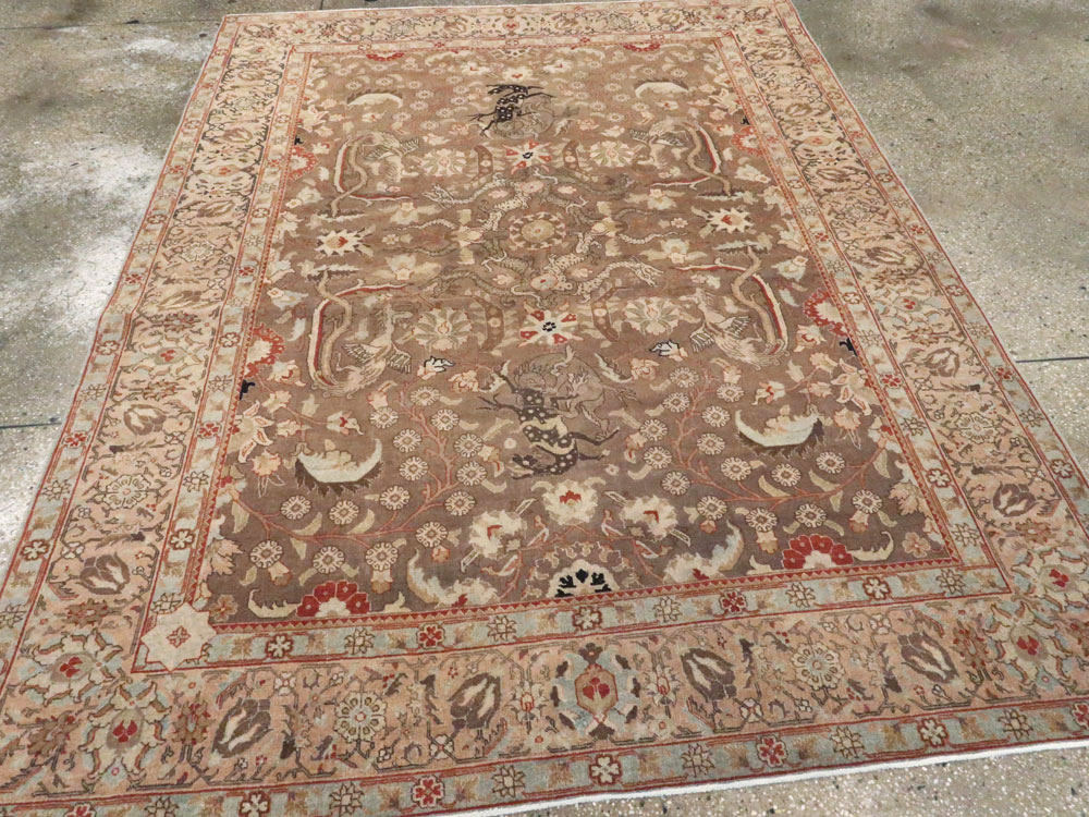 Vintage Persian Tabriz Rug, No.23250 - Galerie Shabab