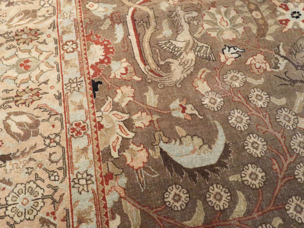 Vintage Persian Tabriz Rug, No.23250 - Galerie Shabab