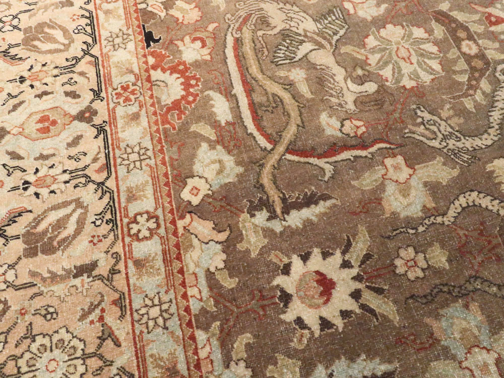 Vintage Persian Tabriz Rug, No.23250 - Galerie Shabab