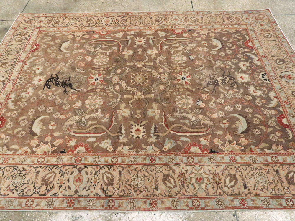 Vintage Persian Tabriz Rug, No.23250 - Galerie Shabab