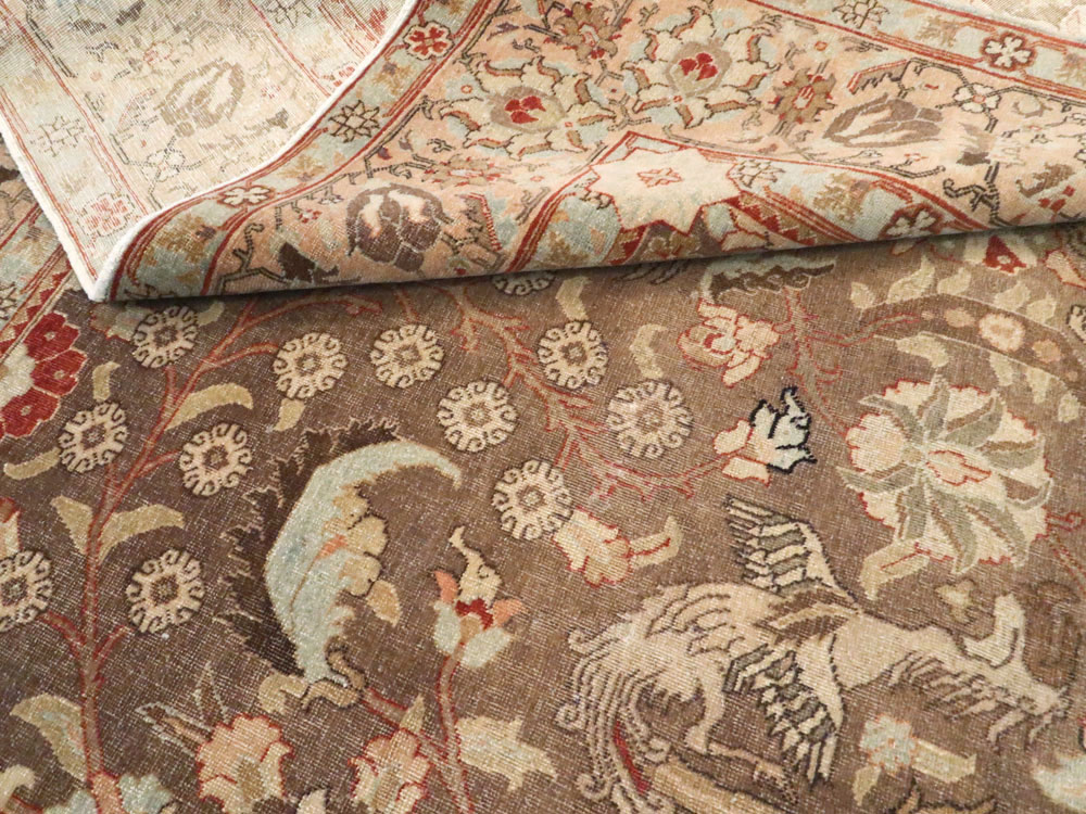 Vintage Persian Tabriz Rug, No.23250 - Galerie Shabab