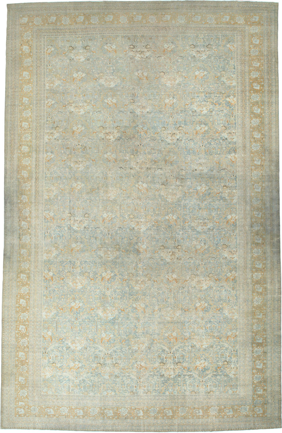 Antique Persian Senneh Tabriz Carpet, No.23255 - Galerie Shabab