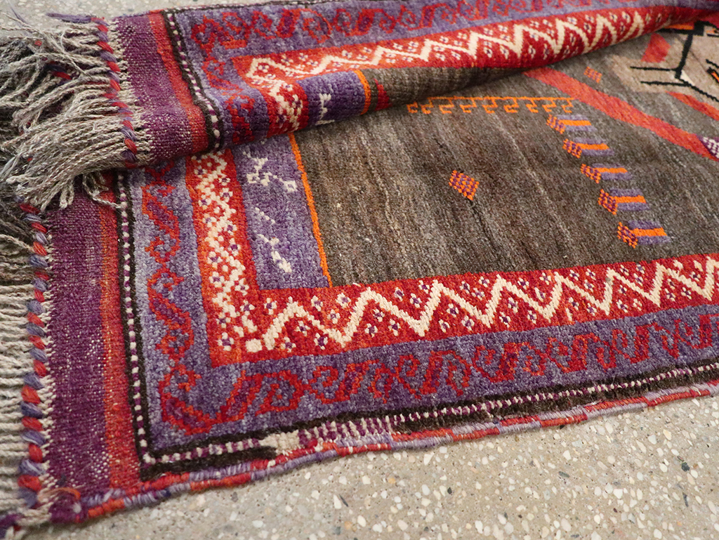 Vintage Afghan Baluch Pictorial Rug, No.23270 - Galerie Shabab