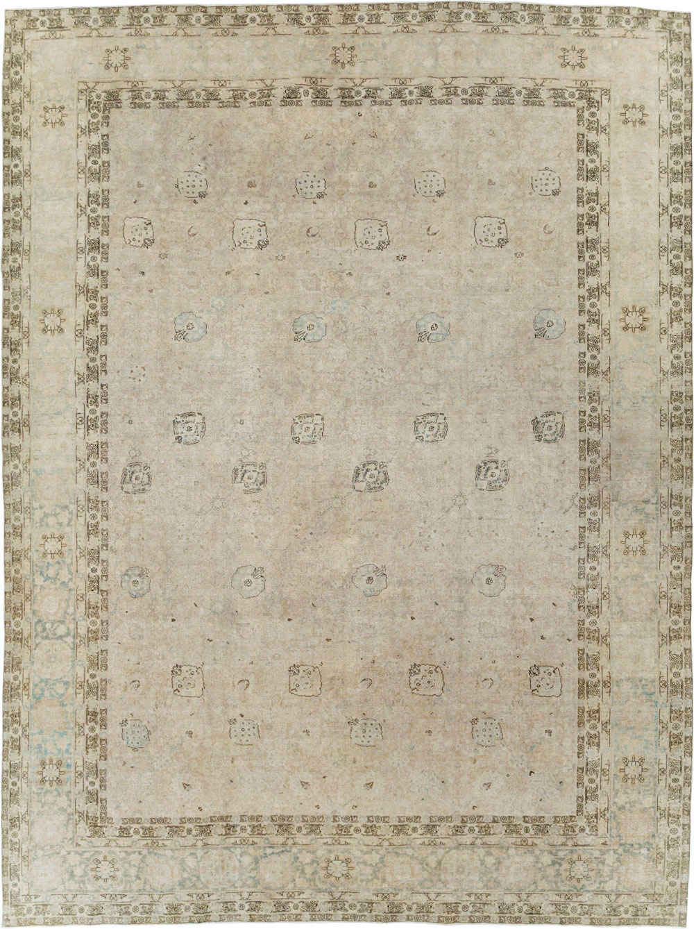 Antique Persian Tabriz Large Room Size Carpet, No.23283 - Galerie Shabab