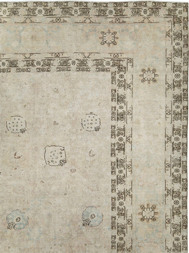 Antique Persian Tabriz Large Room Size Carpet, No.23283 - Galerie Shabab