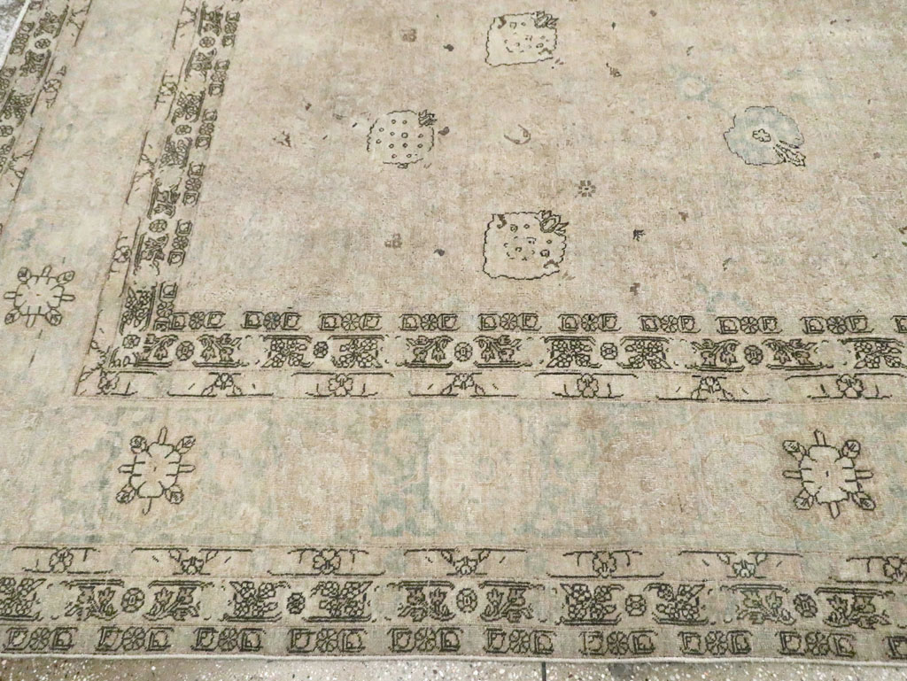 Antique Persian Tabriz Large Room Size Carpet, No.23283 - Galerie Shabab