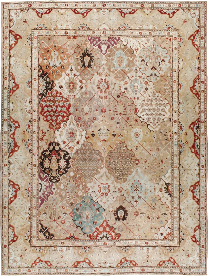Antique Persian Tabriz Carpet, No.23284 - Galerie Shabab