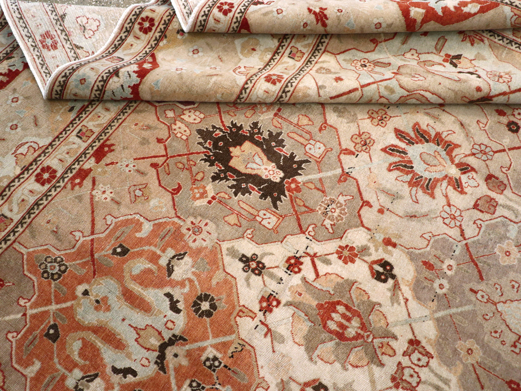 Antique Persian Tabriz Carpet, No.23284 - Galerie Shabab