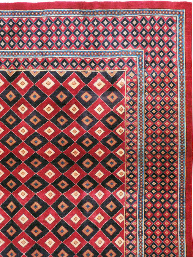 Vintage Persian Mashad Modernist Carpet, No.23285 - Galerie Shabab