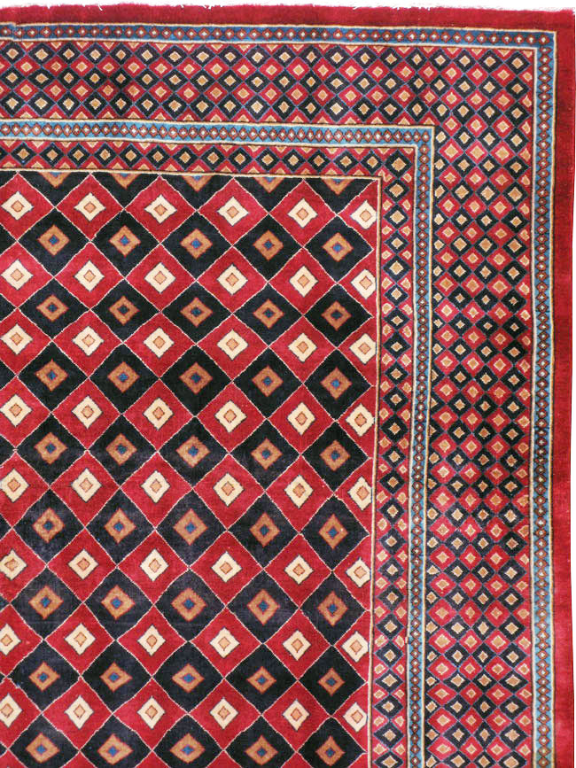 Vintage Persian Mashad Modernist Carpet, No.23285 - Galerie Shabab