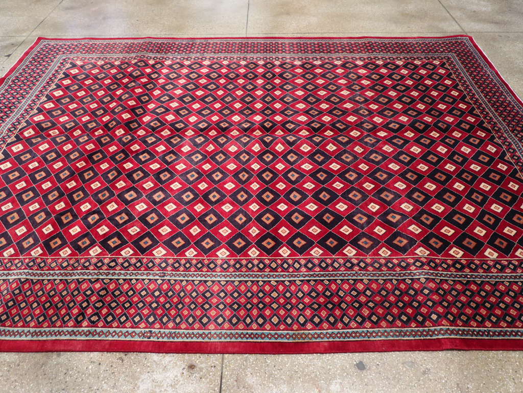 Vintage Persian Mashad Modernist Carpet, No.23285 - Galerie Shabab