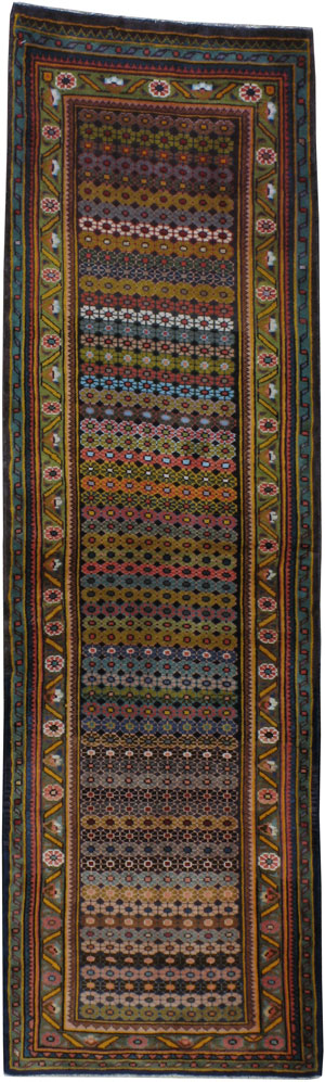 Vintage Persian Mahal Runner, No.23287 - Galerie Shabab