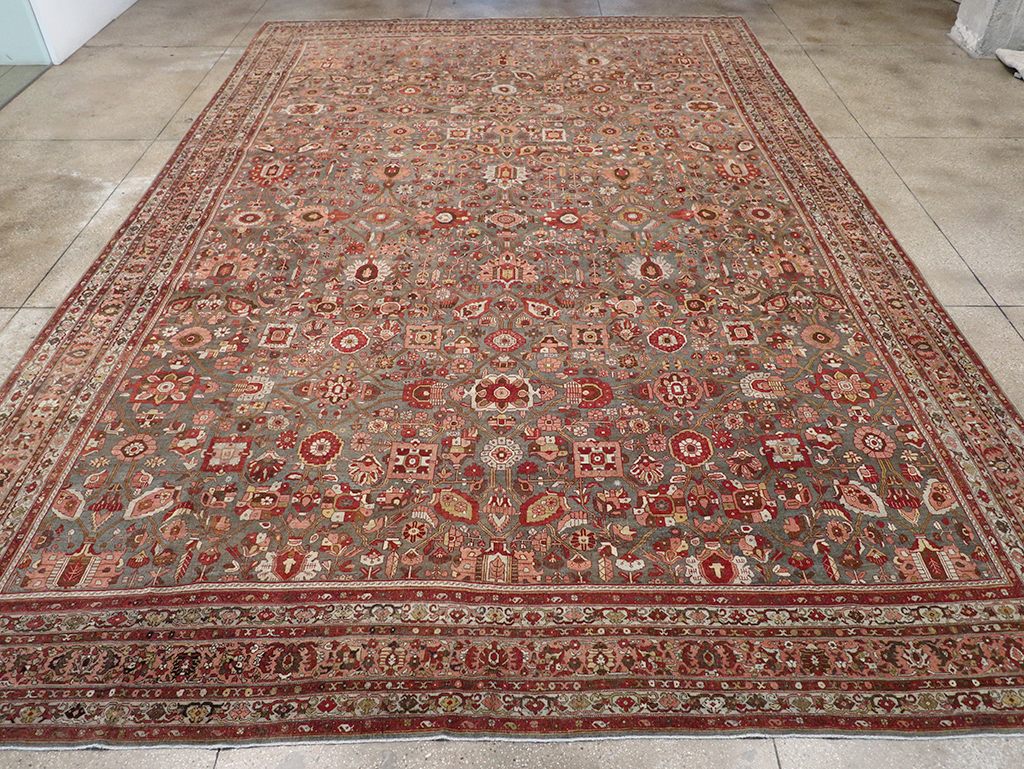 Antique Persian Bidjar Oversize Carpet, No.23304 - Galerie Shabab