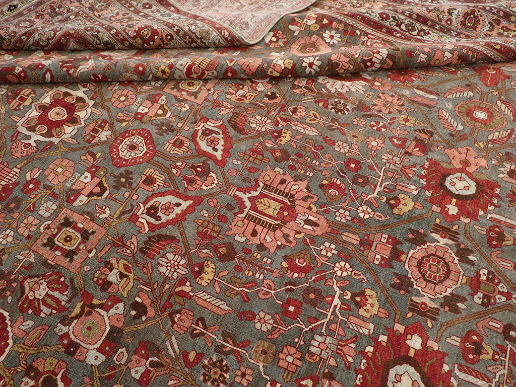 Antique Persian Bidjar Oversize Carpet, No.23304 - Galerie Shabab