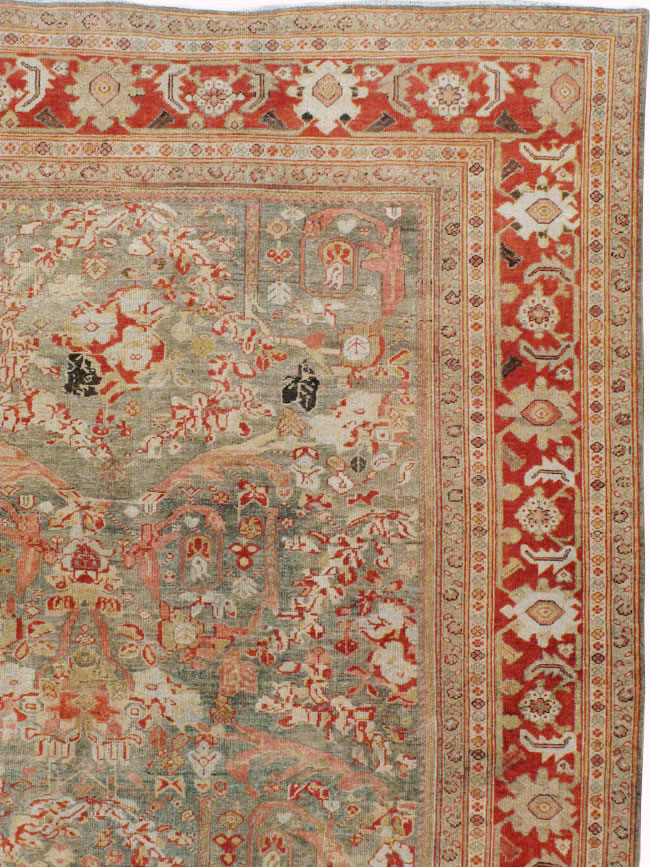 Antique Persian Mahal Carpet, No.23307 - Galerie Shabab