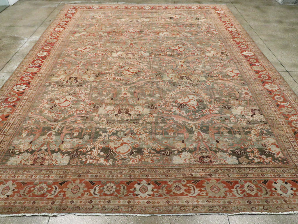 Antique Persian Mahal Carpet, No.23307 - Galerie Shabab
