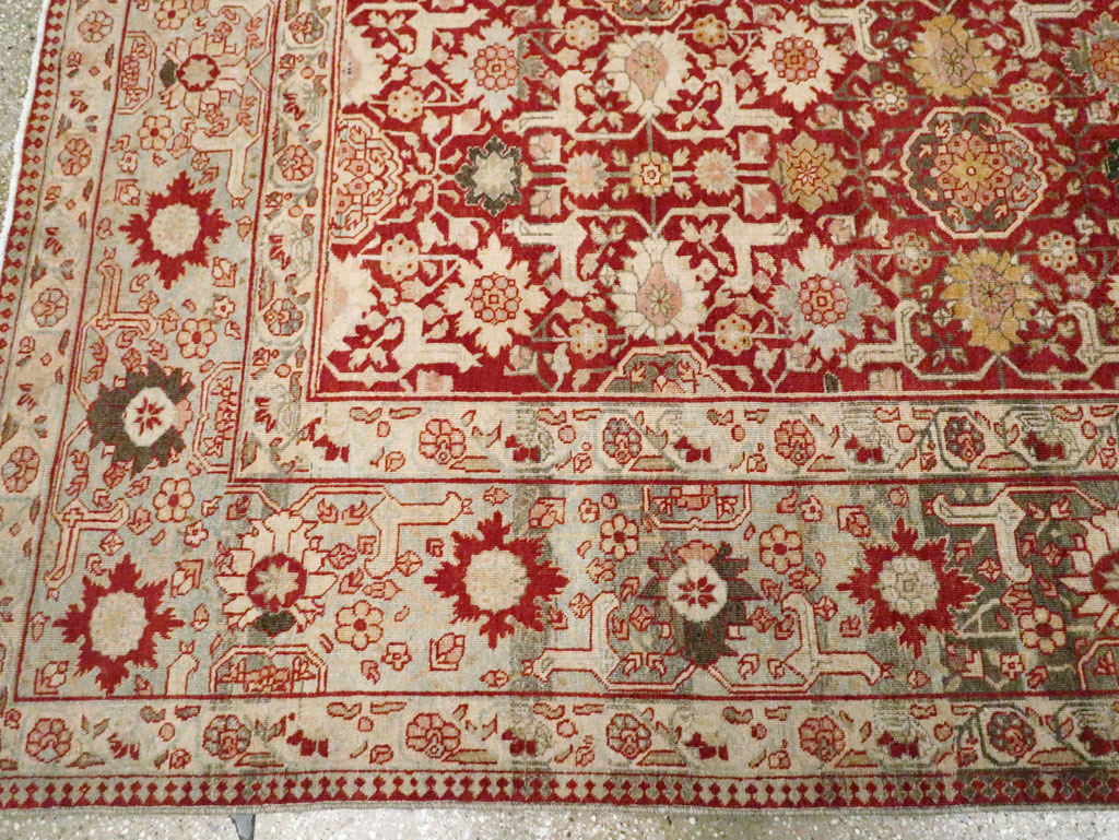 Vintage Persian Tabriz Carpet, No.23309 - Galerie Shabab