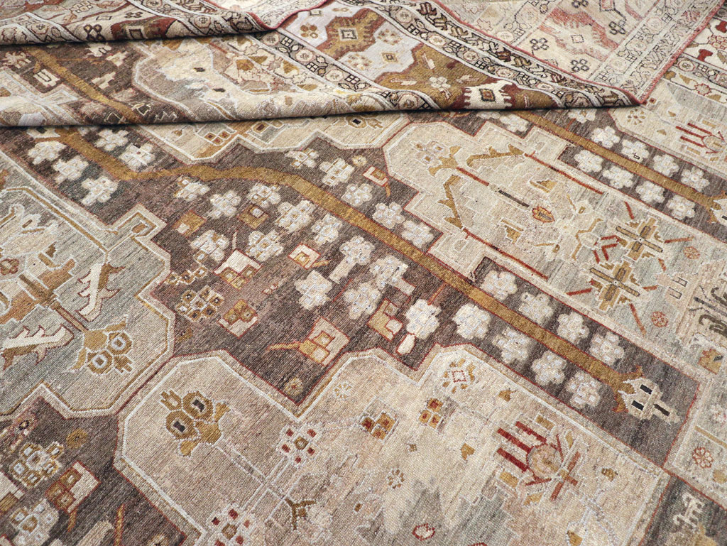 Antique Persian Malayer Oversize Carpet, No.23317 - Galerie Shabab