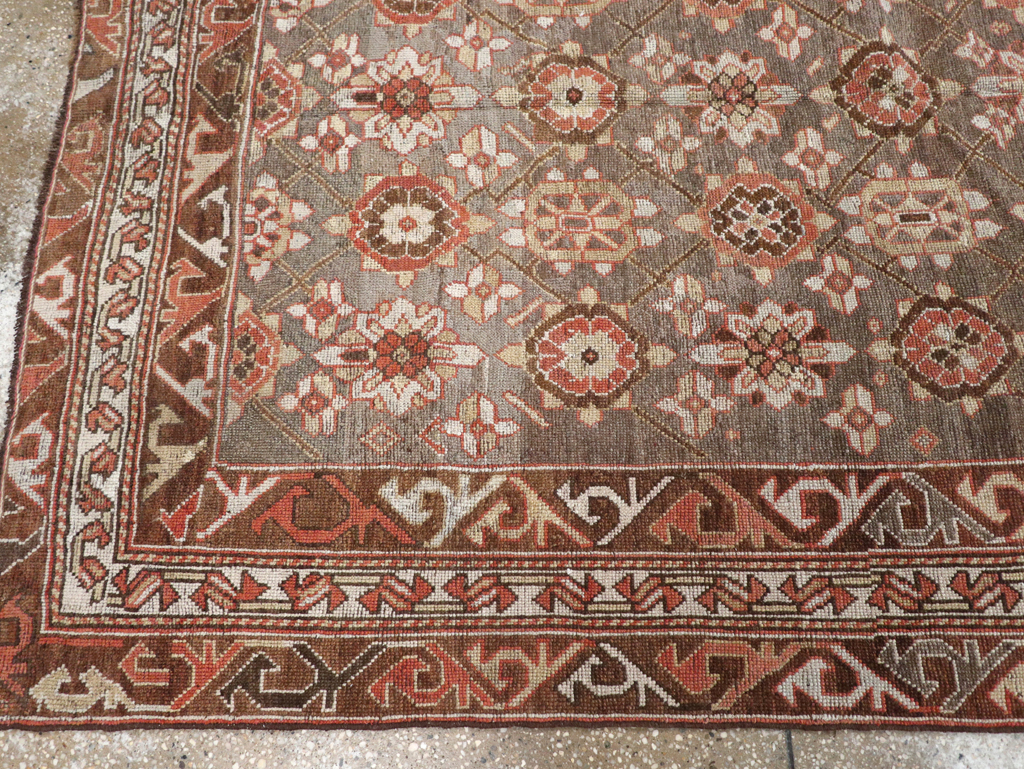 Antique Persian Kurdish Wide Gallery Runner, No.23318 - Galerie Shabab