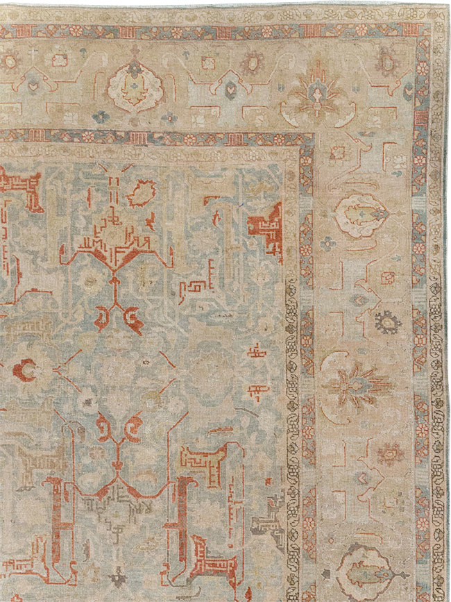 Vintage Persian Tabriz Room Size Carpet, No.23321 - Galerie Shabab