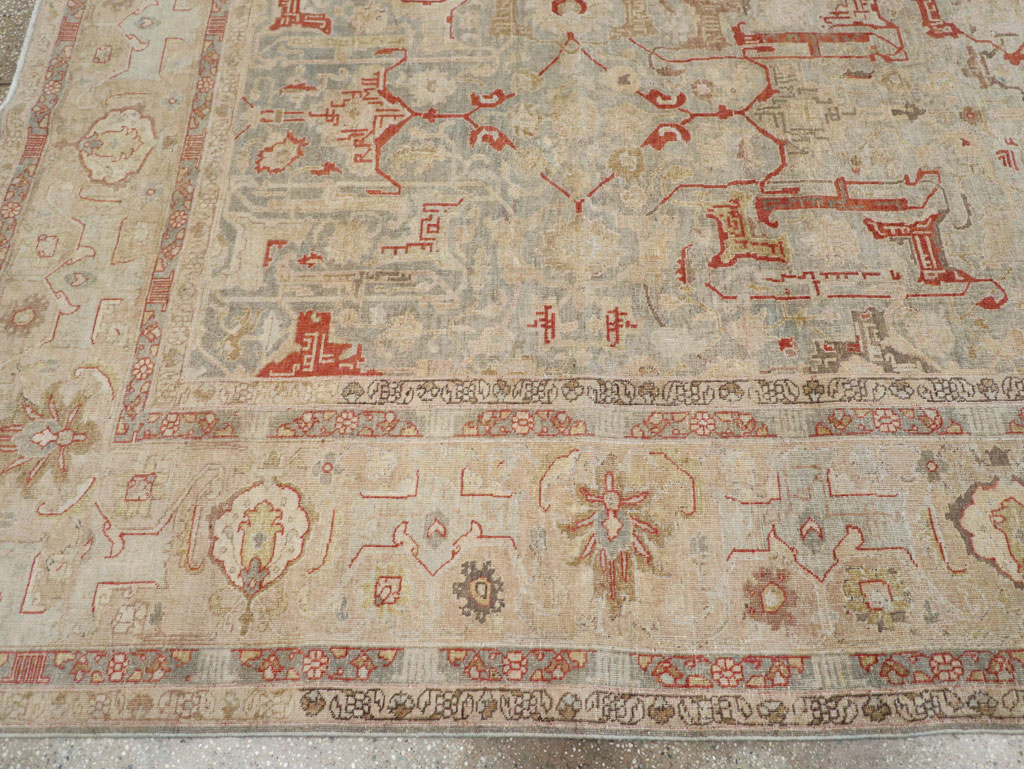 Vintage Persian Tabriz Room Size Carpet, No.23321 - Galerie Shabab