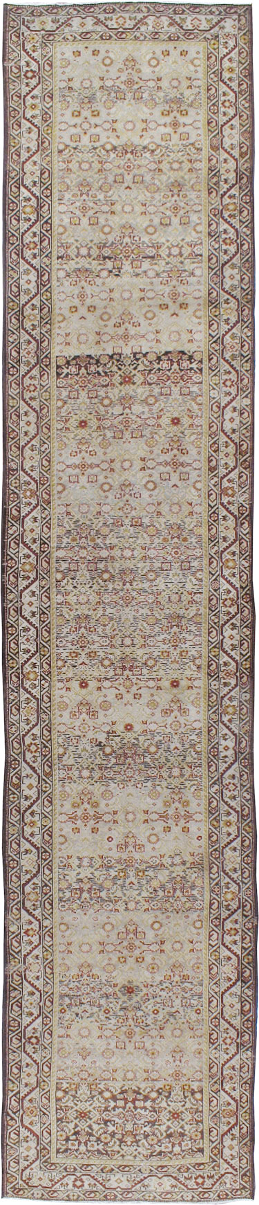 Vintage Persian Malayer Runner, No.23327 - Galerie Shabab