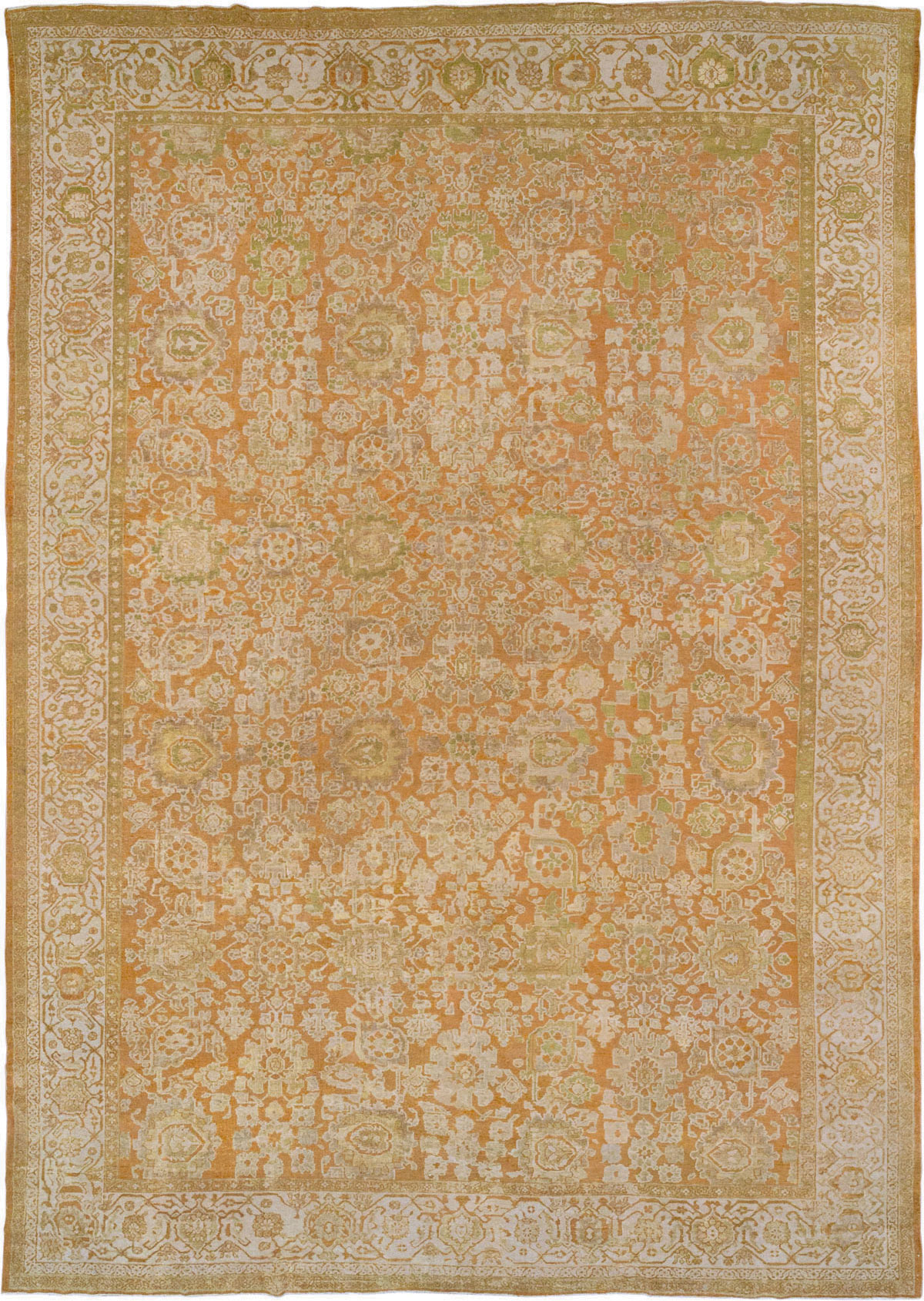 Antique Persian Mahal Large Carpet, No.23340 - Galerie Shabab