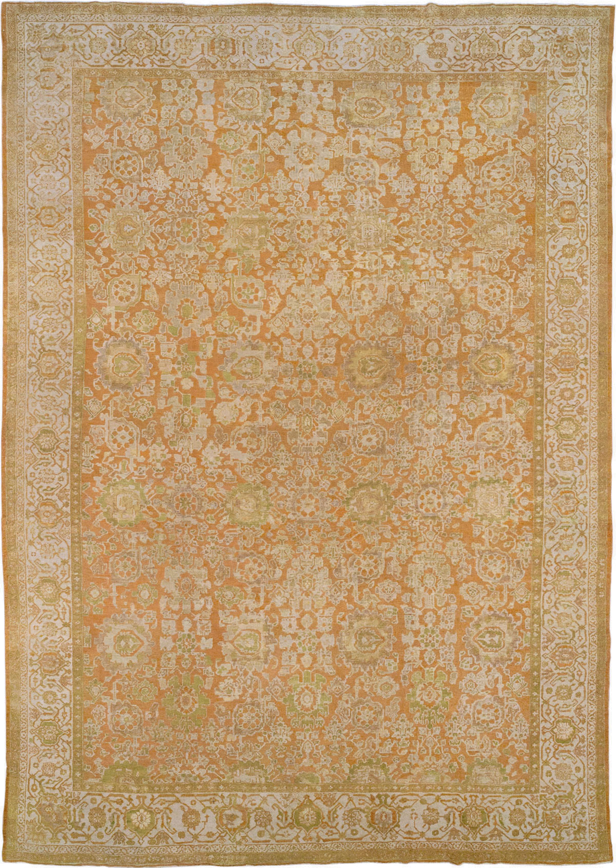 Antique Persian Mahal Large Carpet, No.23340 - Galerie Shabab