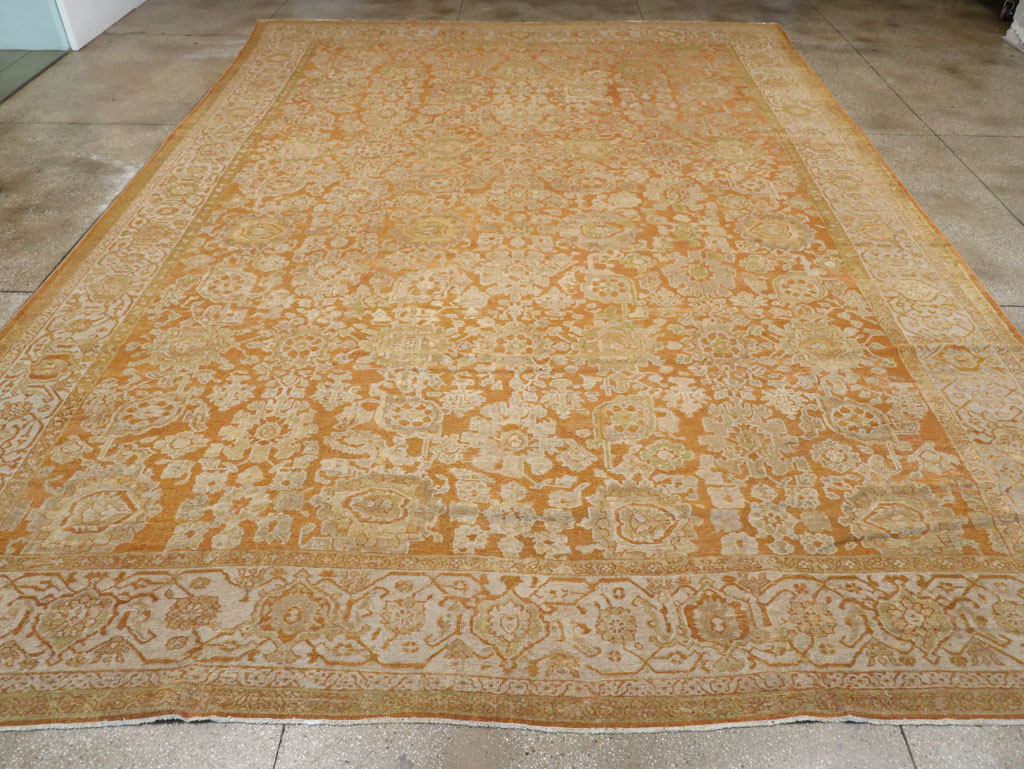 Antique Persian Mahal Large Carpet, No.23340 - Galerie Shabab