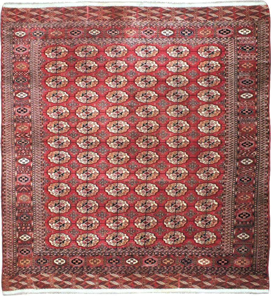 Vintage Central Asian Tekke Rug, No.23341 - Galerie Shabab