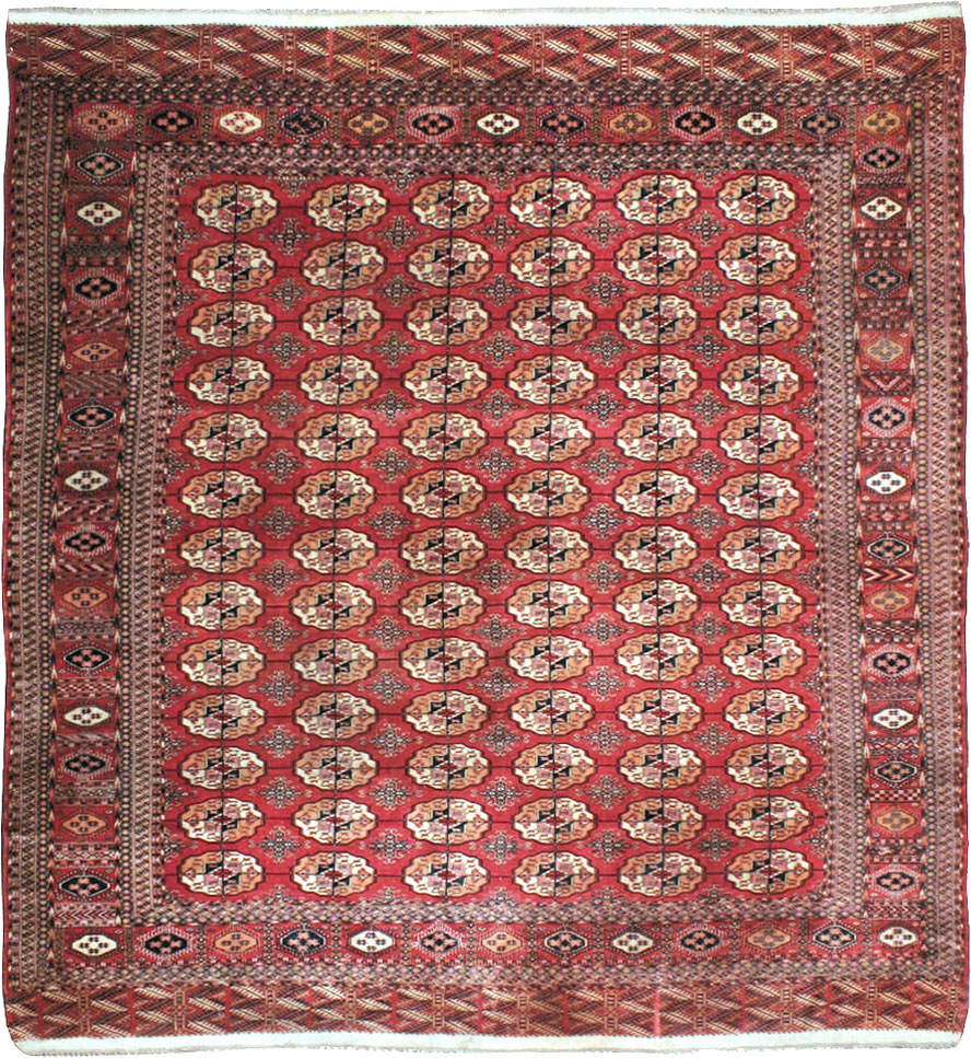 Vintage Central Asian Tekke Rug, No.23341 - Galerie Shabab