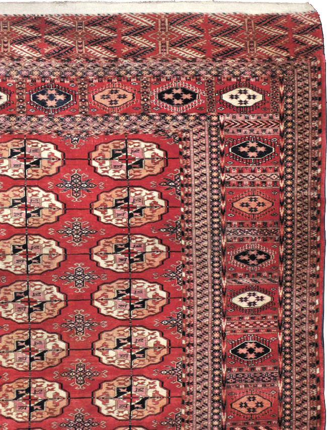 Vintage Central Asian Tekke Rug, No.23341 - Galerie Shabab