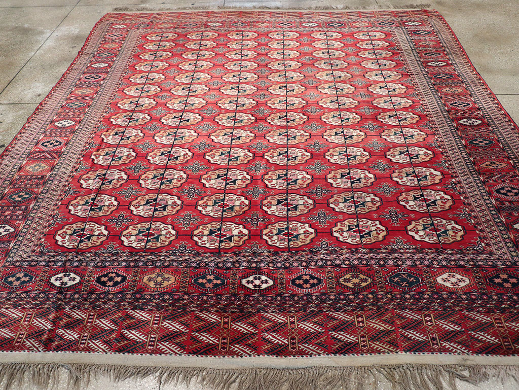 Vintage Central Asian Tekke Rug, No.23341 - Galerie Shabab