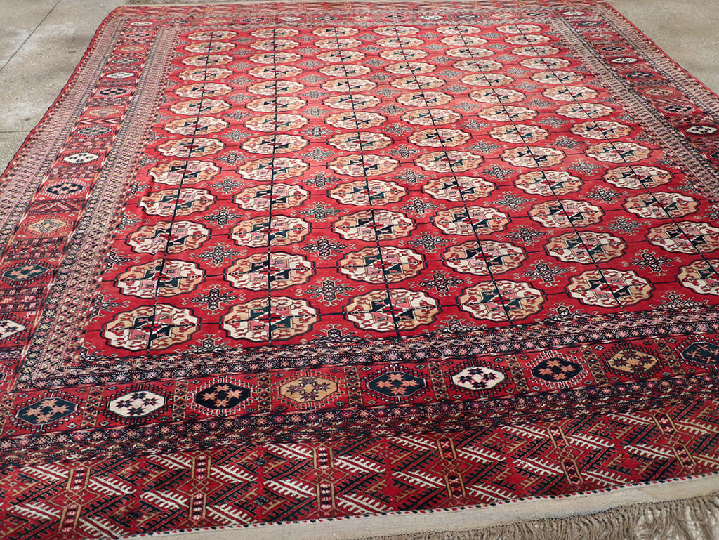Vintage Central Asian Tekke Rug, No.23341 - Galerie Shabab
