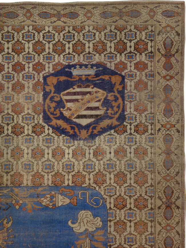 Vintage European Cuenca Pictorial Carpet, No.23349 - Galerie Shabab