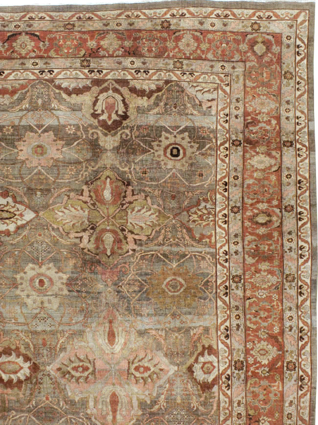 Antique Persian Bidjar Carpet, No.23352 - Galerie Shabab