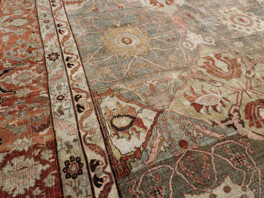 Antique Persian Bidjar Carpet, No.23352 - Galerie Shabab