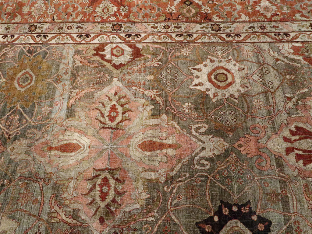 Antique Persian Bidjar Carpet, No.23352 - Galerie Shabab