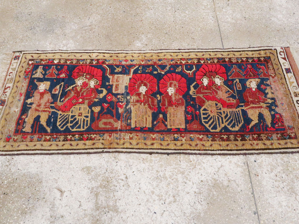 Vintage Turkish Anatolian Pictorial Rug, No.23364 - Galerie Shabab