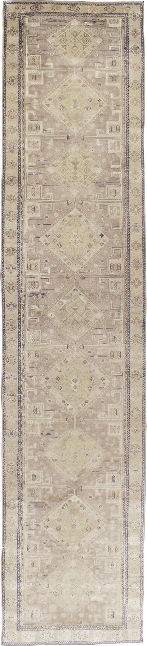 Vintage Turkish Oushak Wide Gallery Runner, No.23371 - Galerie Shabab