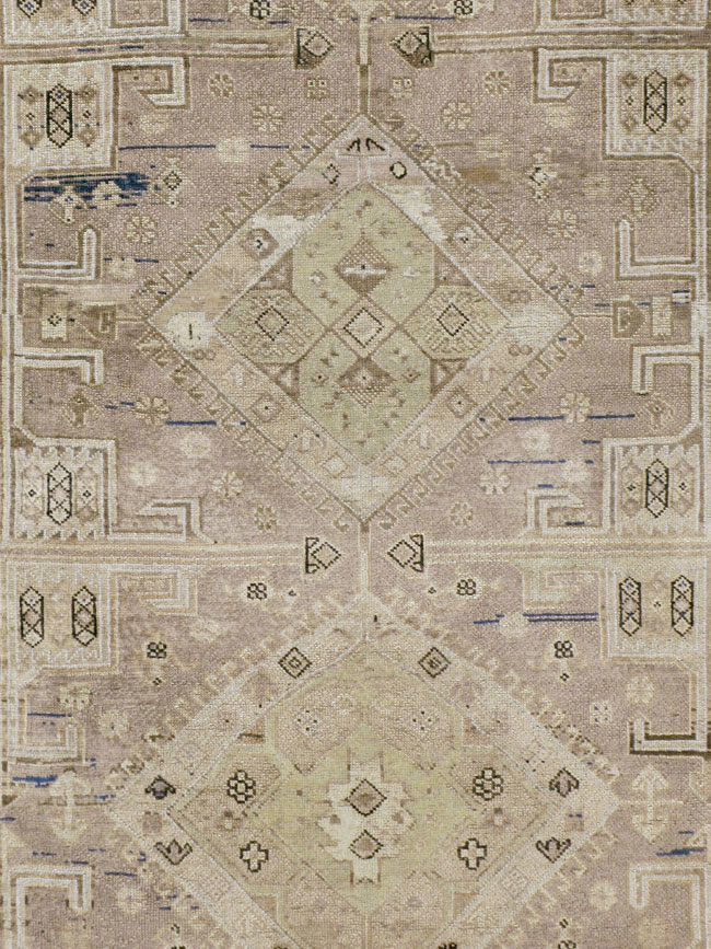 Vintage Turkish Oushak Wide Gallery Runner, No.23371 - Galerie Shabab