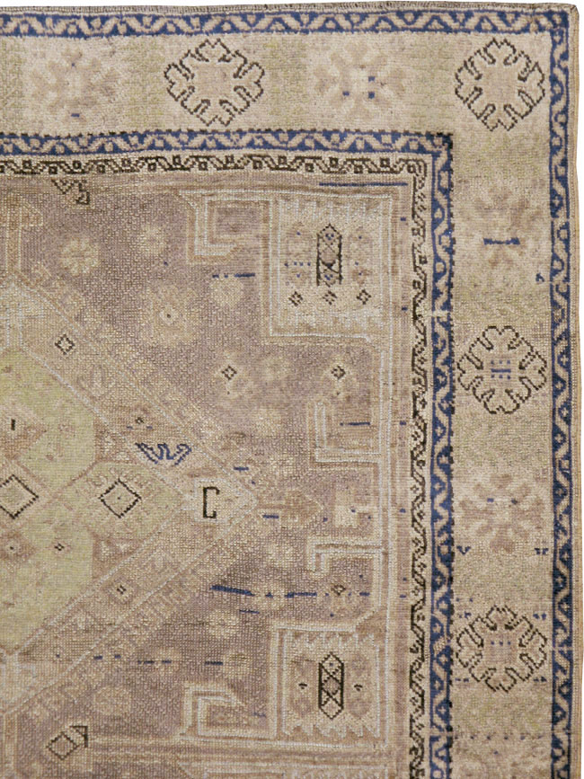 Vintage Turkish Oushak Wide Gallery Runner, No.23371 - Galerie Shabab