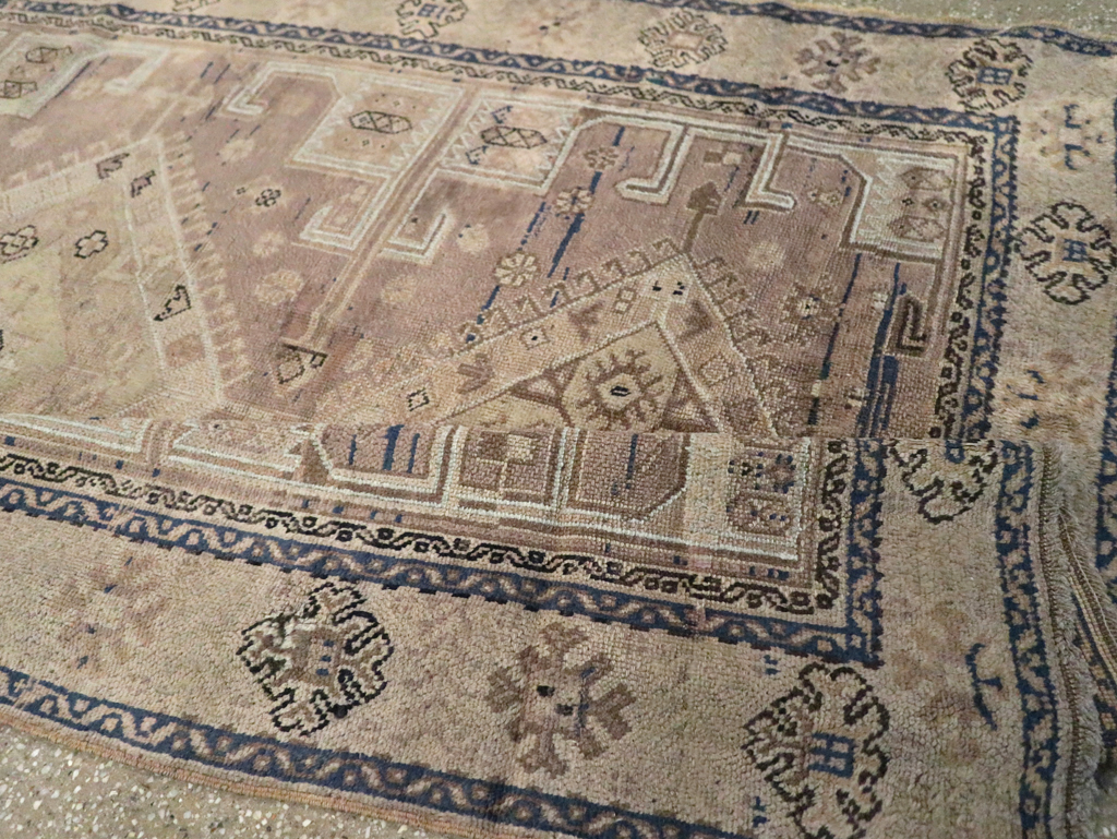 Vintage Turkish Oushak Wide Gallery Runner, No.23371 - Galerie Shabab